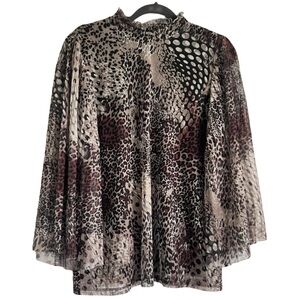 Chico’s Animalprint Top - Size 2
